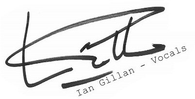 Ian Gillan autograph